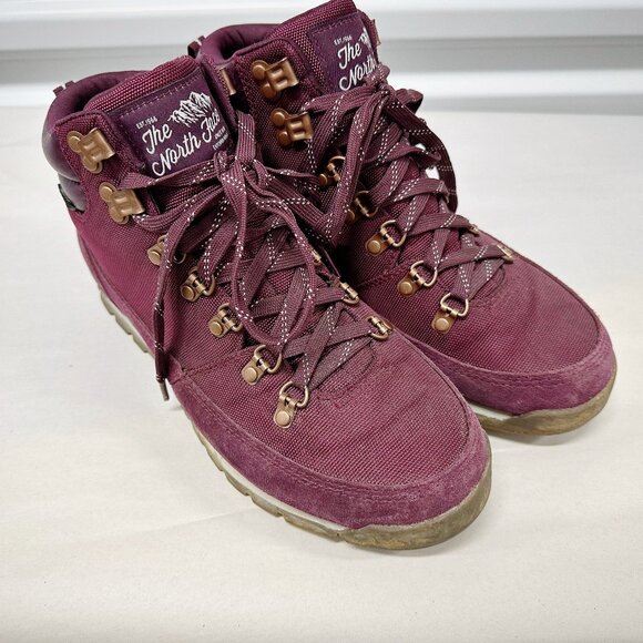 The North Face Back-To-Berkeley Women's Boots in Burgundy, Size 8.5 - Picture 4 of 5